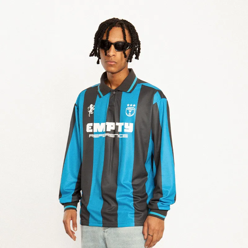 EMPTY REFERENCE Polo Shirts Unisex Blue-2
