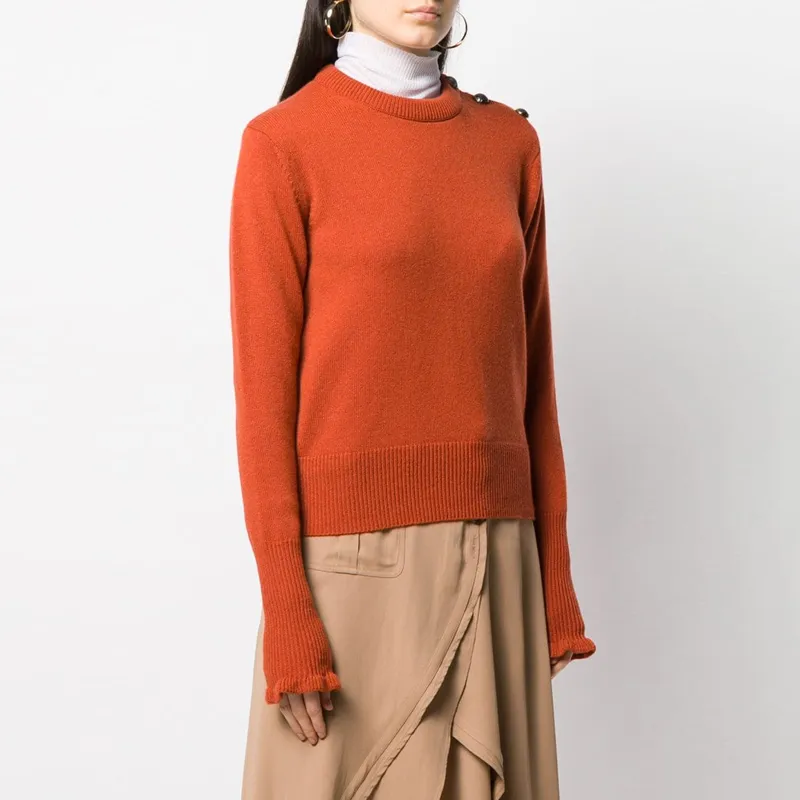Chloe SS22 Sweater Women's Orange Red-3