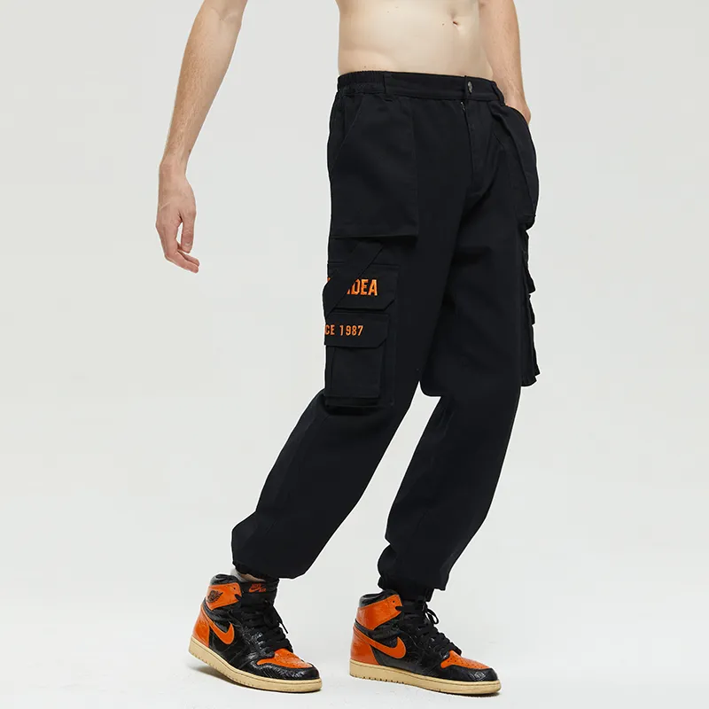 Clubxxhh Moderate Casual Pants Unisex Black-2