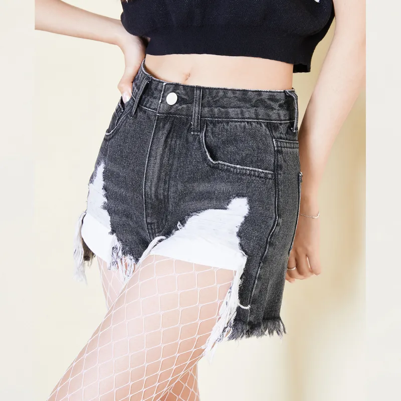 MEETLADY Denim Shorts Women's-7