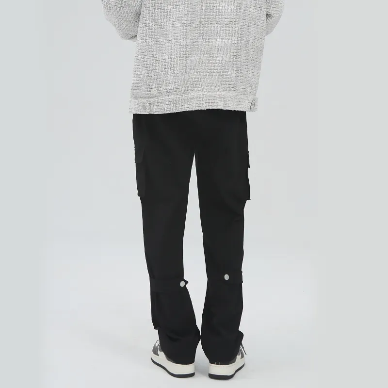 PASET Casual Pants Unisex Black-3