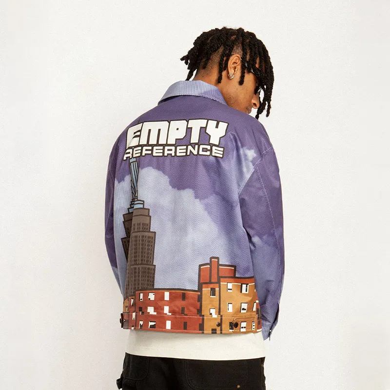 EMPTY REFERENCE Jackets Unisex Blue-3