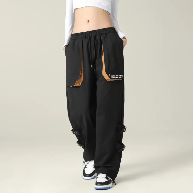 Pepe The Frog Casual Pants Unisex Black-5