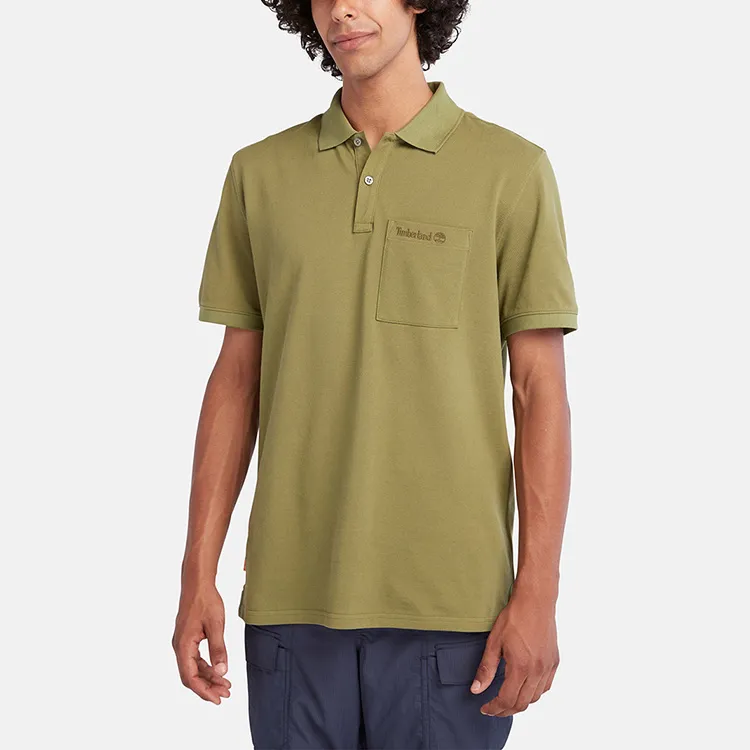 Timberland Polo Shirts Men Avocado Green-3