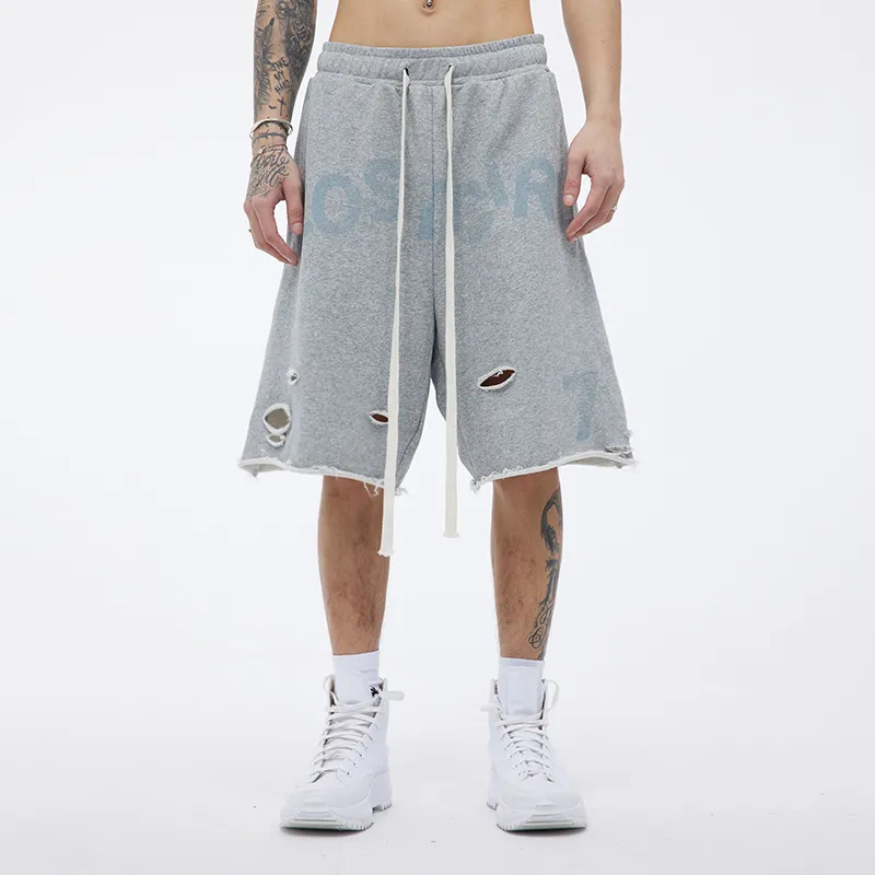 LOSTCTRL SS22 Loose Fit Shorts Unisex Gray-2