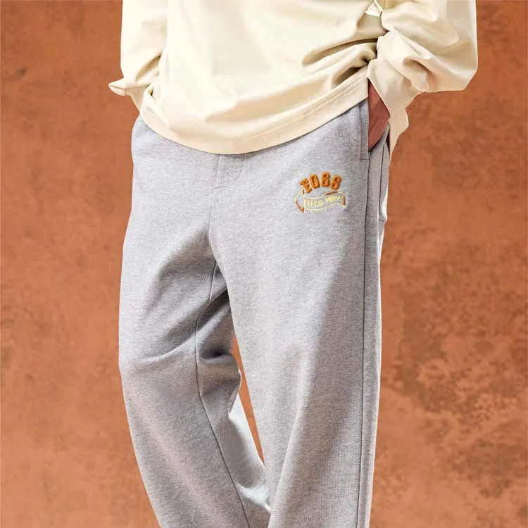 FOSS Casual Pants Unisex Light Gray-3