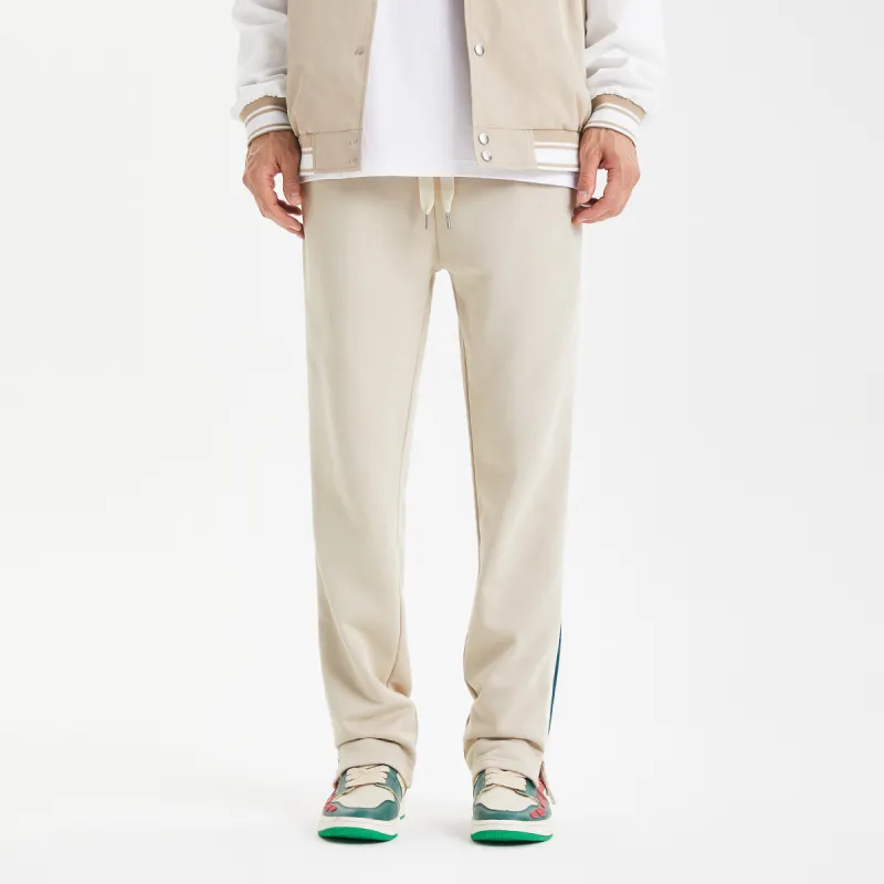 GUKUUL Straight Casual Pants Unisex Apricot-2