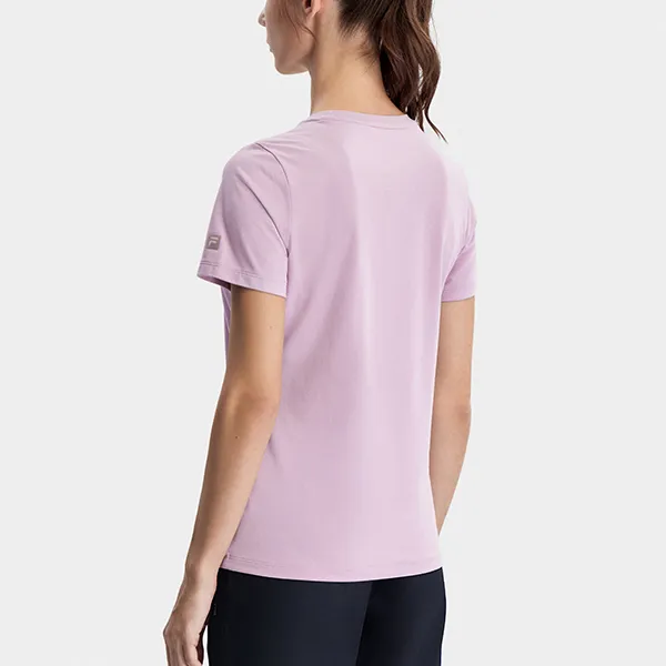 FILA Set-in Sleeve T-Shirt Women's Mountain Berry Pink-4