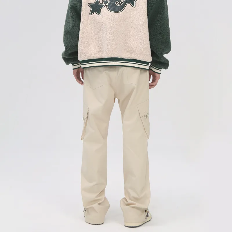 PASET Casual Pants Unisex Apricot-4