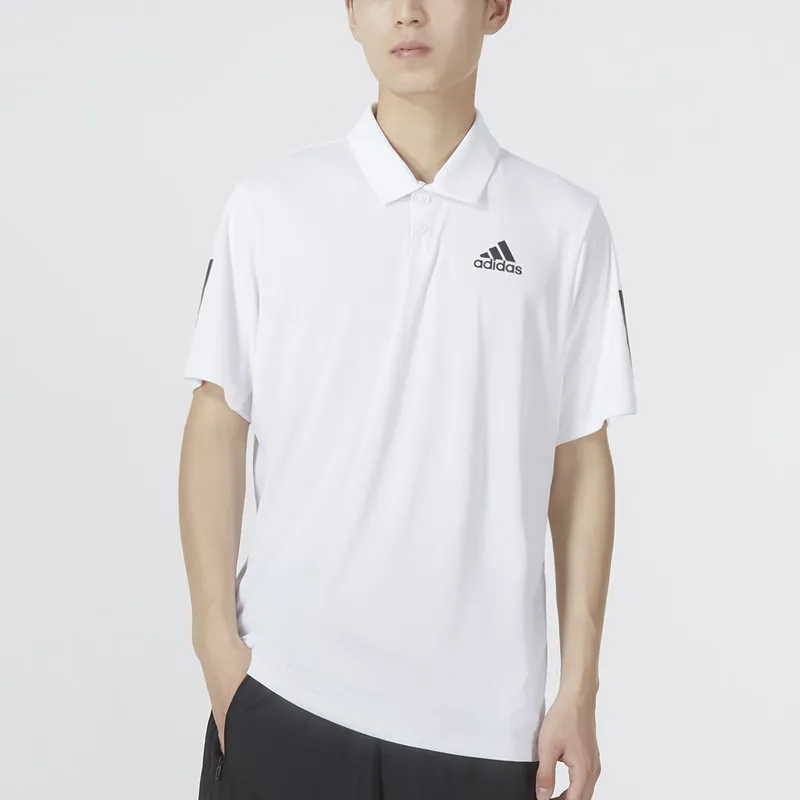 Adidas Polo Shirts Men White-3