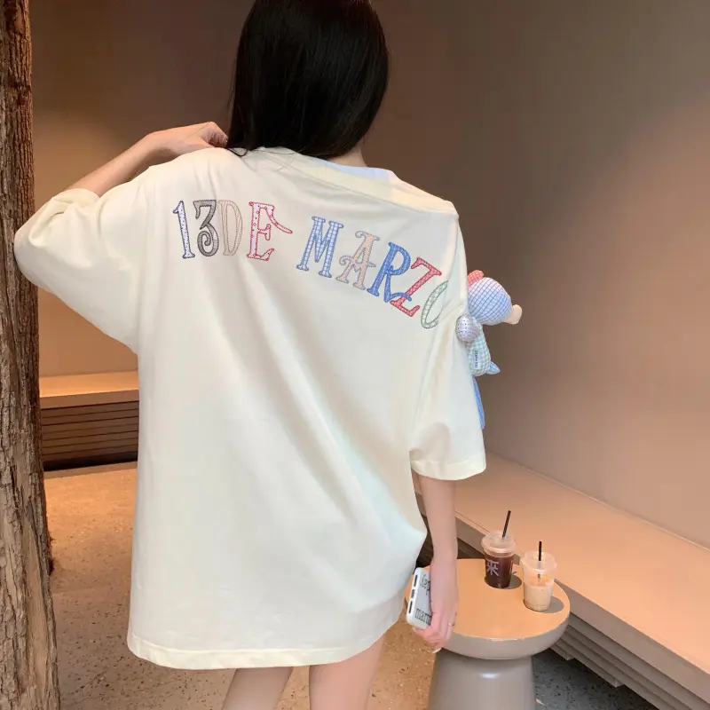 13 DEMARZO Drop Shoulder Sleeve T Shirt Unisex-4