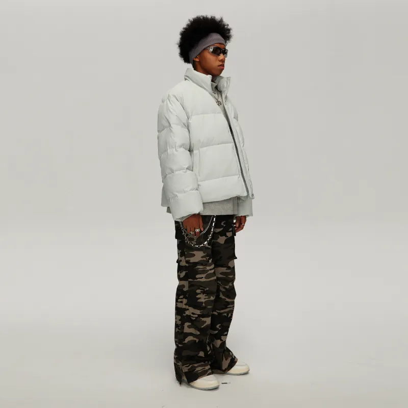 Teach Peace Puffer Jacket Unisex-13