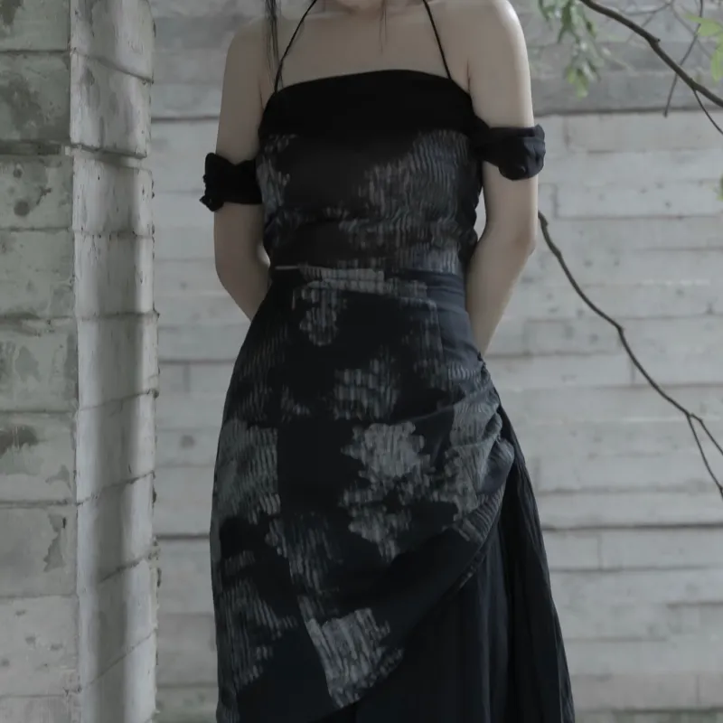 HEYMARKET Casual Long Skirts Women's Black-6