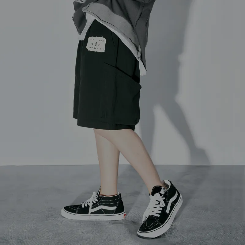 STNW Cargo Shorts Unisex Black-4
