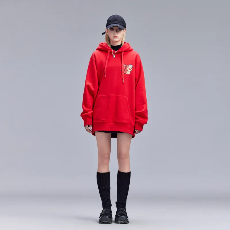 Guuka Sweatshirts Unisex Red-5