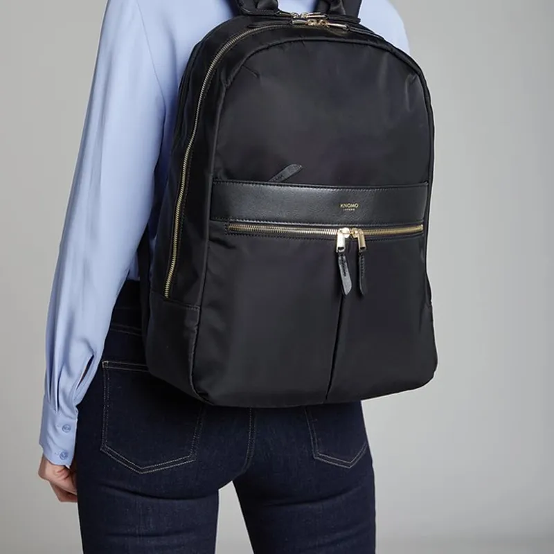 KNOMO Polyester Backpack Regular Unisex Black-2