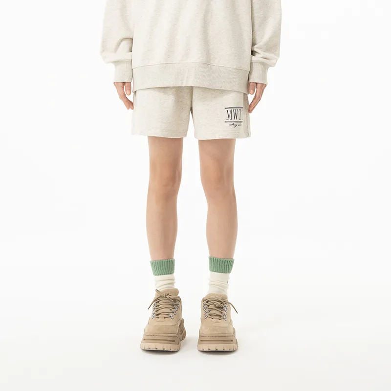 MostwantedLab Casual Shorts Unisex Light Heather Gray-7