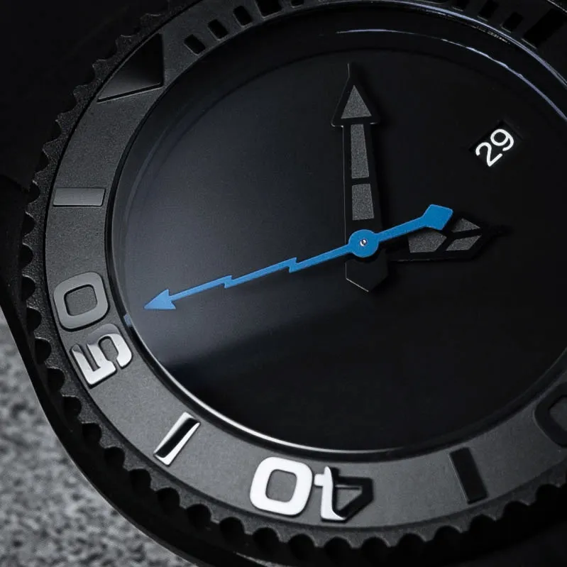 VENCREW Fish Thunder [Klein Blue] Automatic Mechanical Movement Watch Unisex Black Dial-3