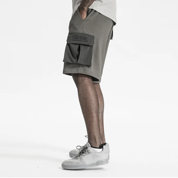 NORVINCY Sports Breathable Straight Fit Knitted Fabric Cargo Shorts Unisex-2