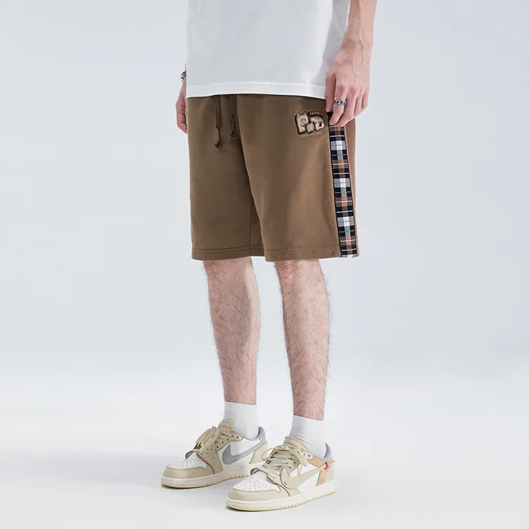 LAMLICKA Casual Shorts Unisex Brown-6