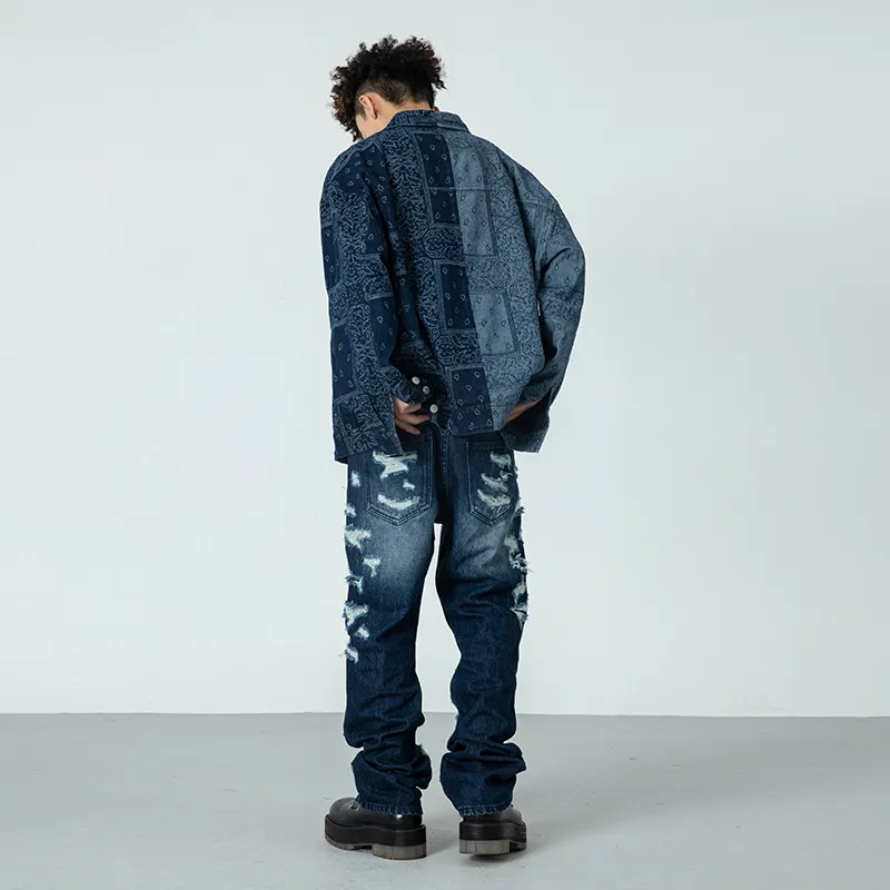 XINYINSU Jeans Unisex Sky Blue-2