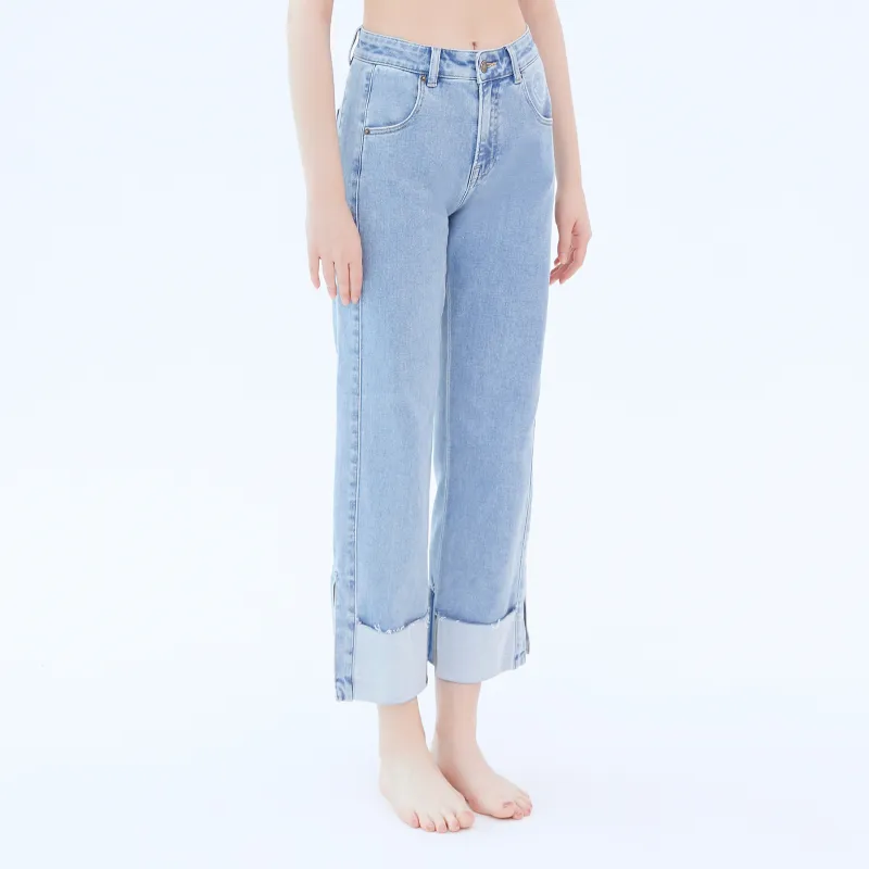LIUREGALI Jeans Women's Light Blue-5
