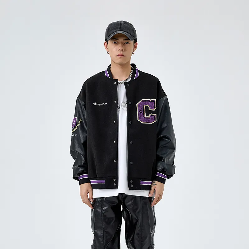 BENMYSHOWER Baseball Jacket Unisex-18