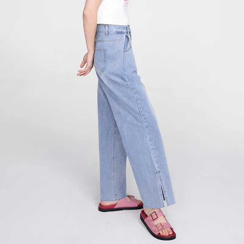 CUBIC Straight Jeans Women's Light Blue-3