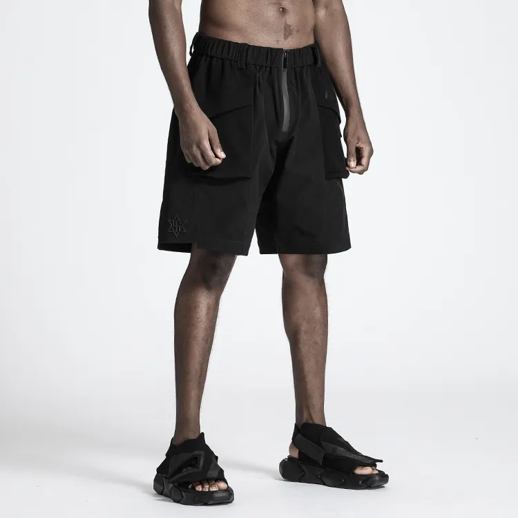 NORVINCY Straight Fit Loose Fit Solid Color Fitness Sports Shorts Unisex-4