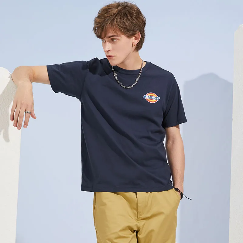 Dickies T Shirt Unisex Dark Marine Blue-3