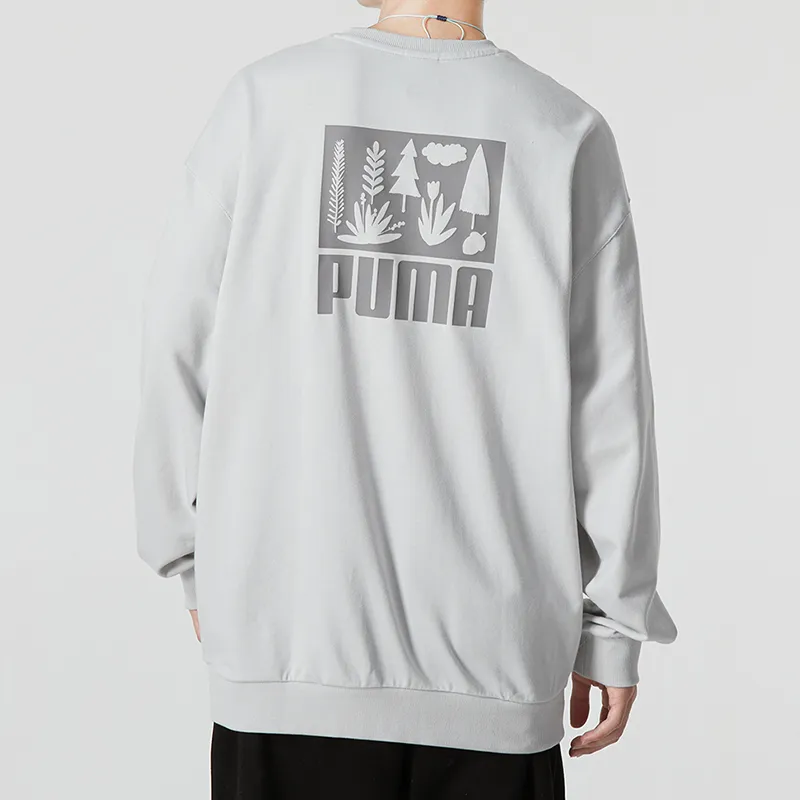 PUMA MMQ Sweatshirts Men Light Gray-4
