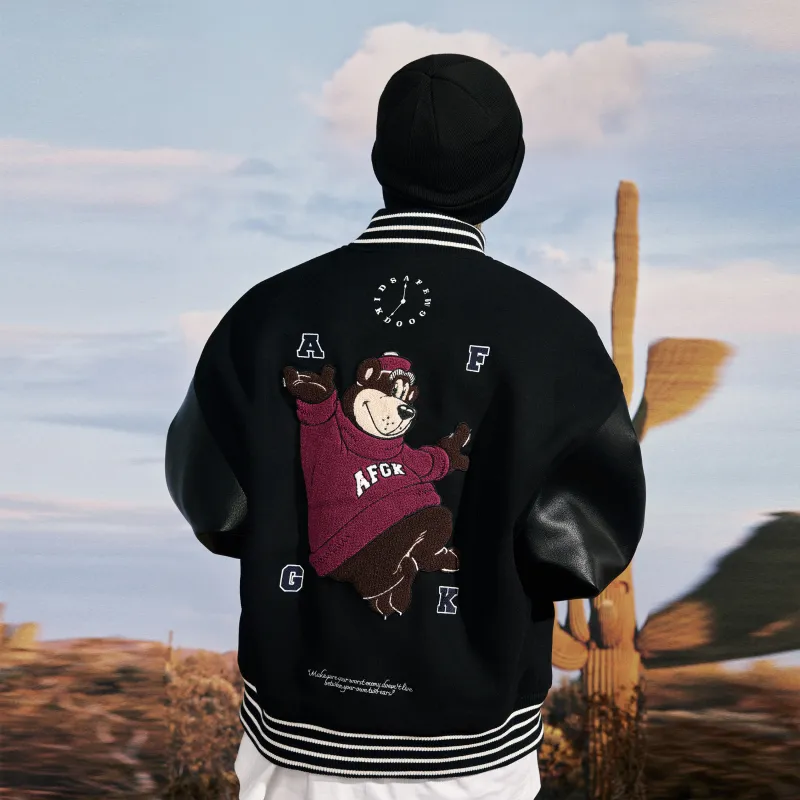 AFGK FW22 Baseball Jacket Spring And Autumn Unisex-3