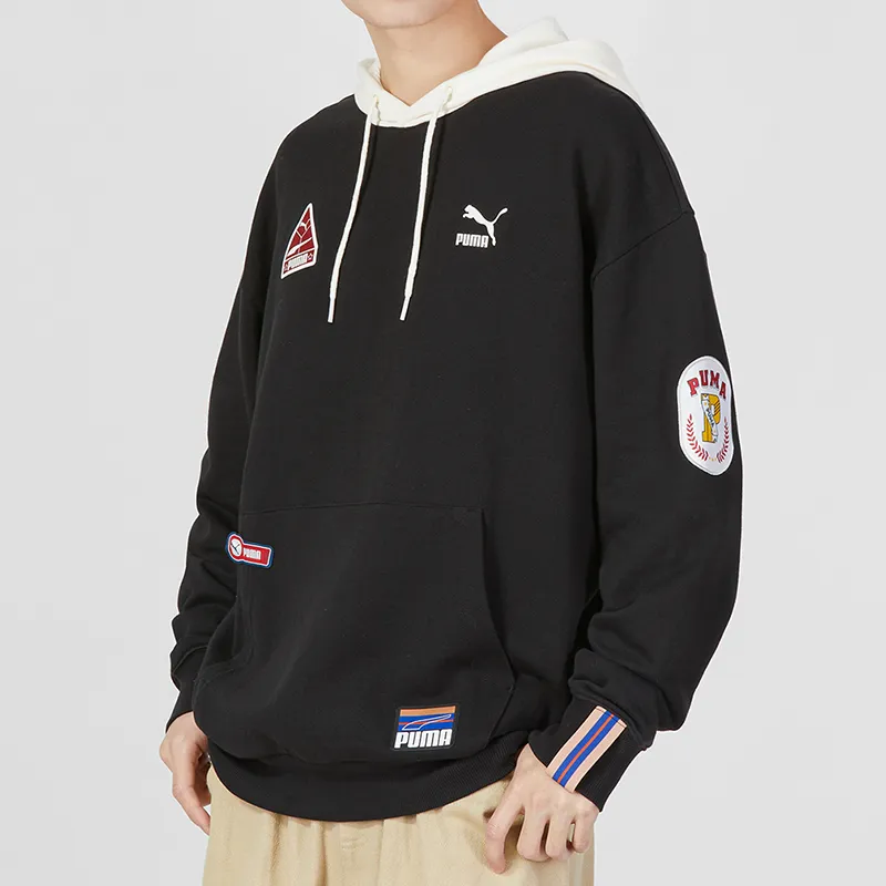 PUMA TEAM BADGE Sweatshirt Unisex Black-4
