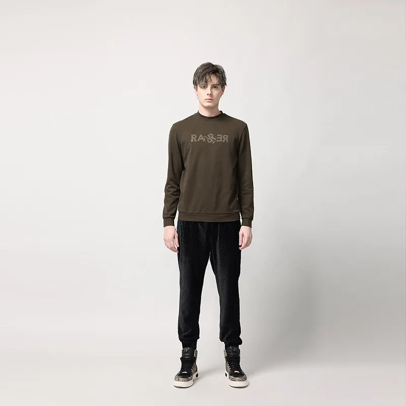 RARE FW22 Straight Long Sleeved T Shirt Men's Green-2