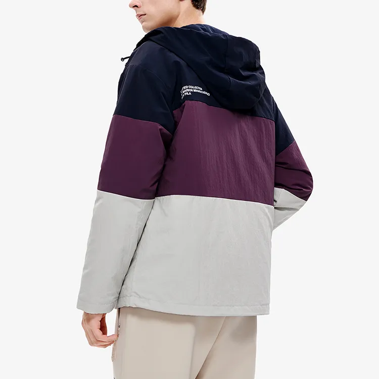 FILA FW22 Puffer Jacket Men's Cactus Gray Pink-6