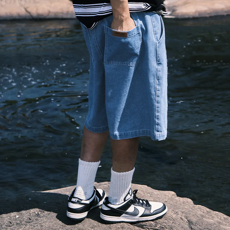 AMBER LIGHT Denim Shorts Unisex-11