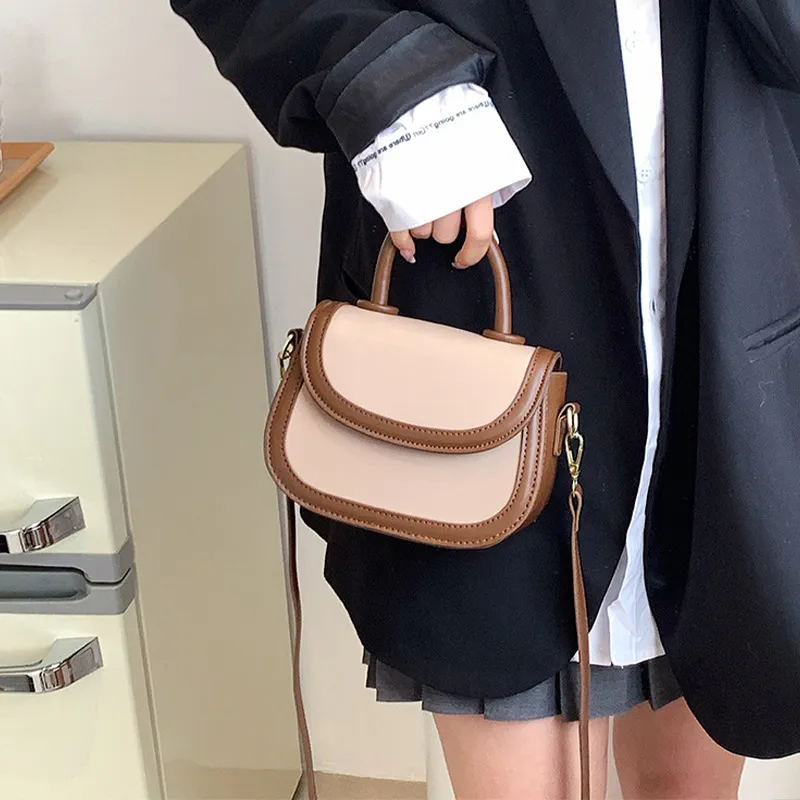 JANE KLAIN PU Saddle Bag Shoulder Bag Crossbody Bag Handbag Small Size Women's White/Yellow/Green/Khaki-5