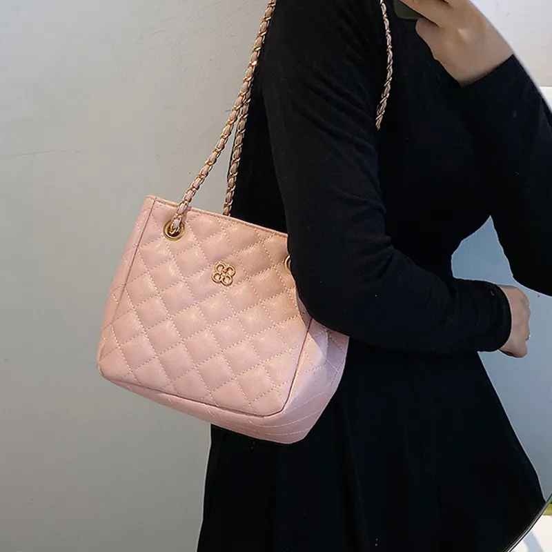 JANE KLAIN PU Handbag Shoulder Bag Small Size Women's White/Pink/Black-3