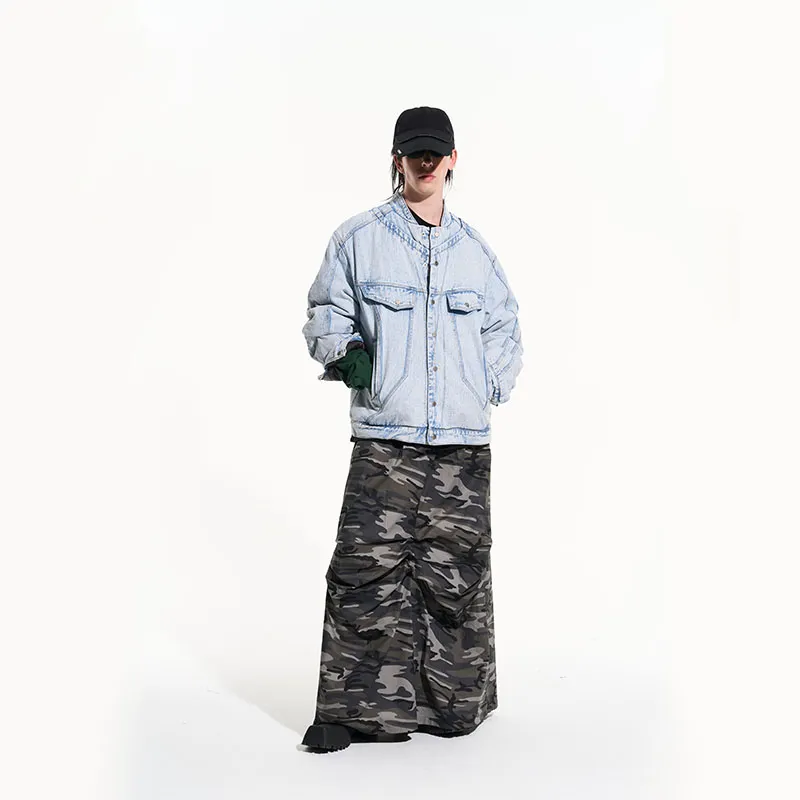 BLINDNOPLAN FW22 Solid Color Lapel Loose Fit Puffer Jacket Unisex-3
