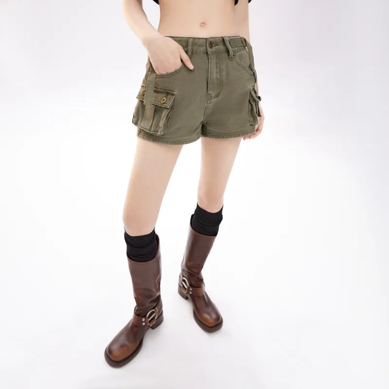 MEETLADY Denim Shorts Women's-8