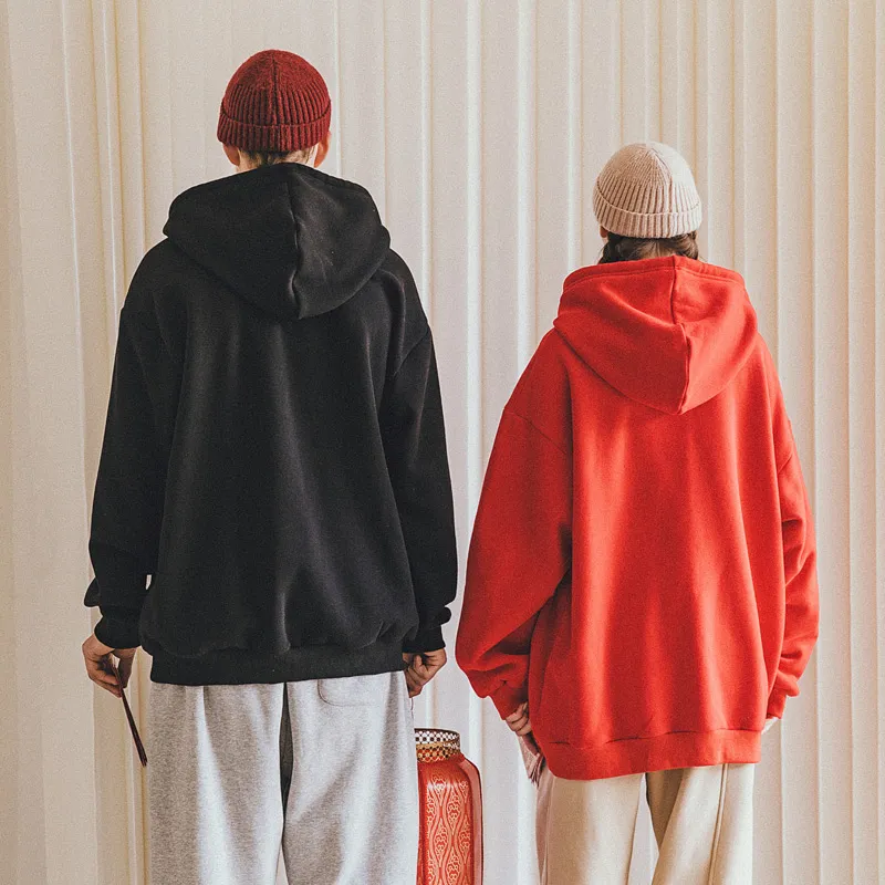 WAYNEXZAVIER Hooded Loose Fit Plus Size Sweatshirt Unisex-5