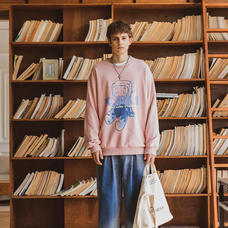 WAYNEXZAVIER x Kupaji Sweatshirt Unisex Pink-4