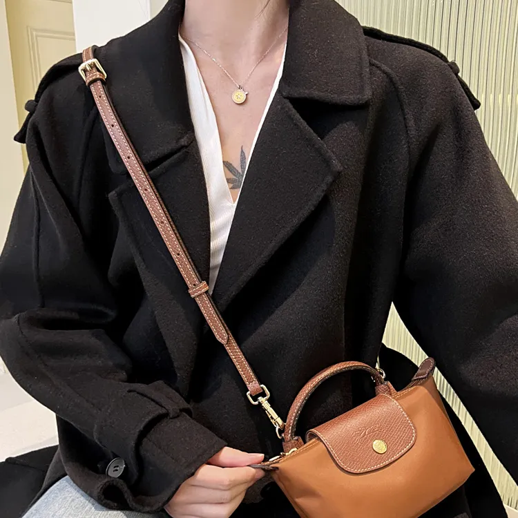 Luxury Care Artisan Workshop Cow Leather Perforated Modified Shoulder Bag, Crossbody Bag With Strap Women's Multicolor-2