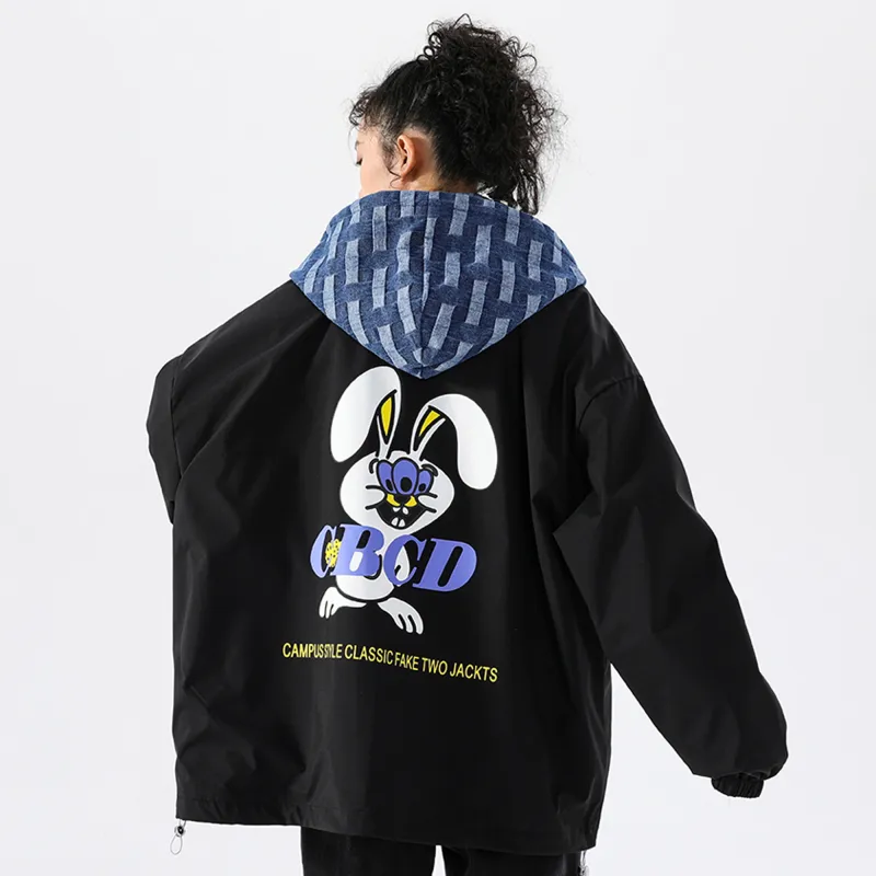 CBCD Loose Fit Mock Two-Piece Jacket Unisex-4