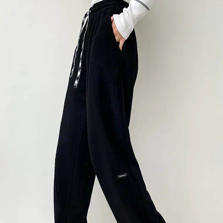 MacyMccoy Straight Casual Pants Women's Black-2