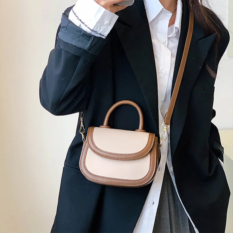 JANE KLAIN PU Saddle Bag Shoulder Bag Crossbody Bag Handbag Small Size Women's White/Yellow/Green/Khaki-3