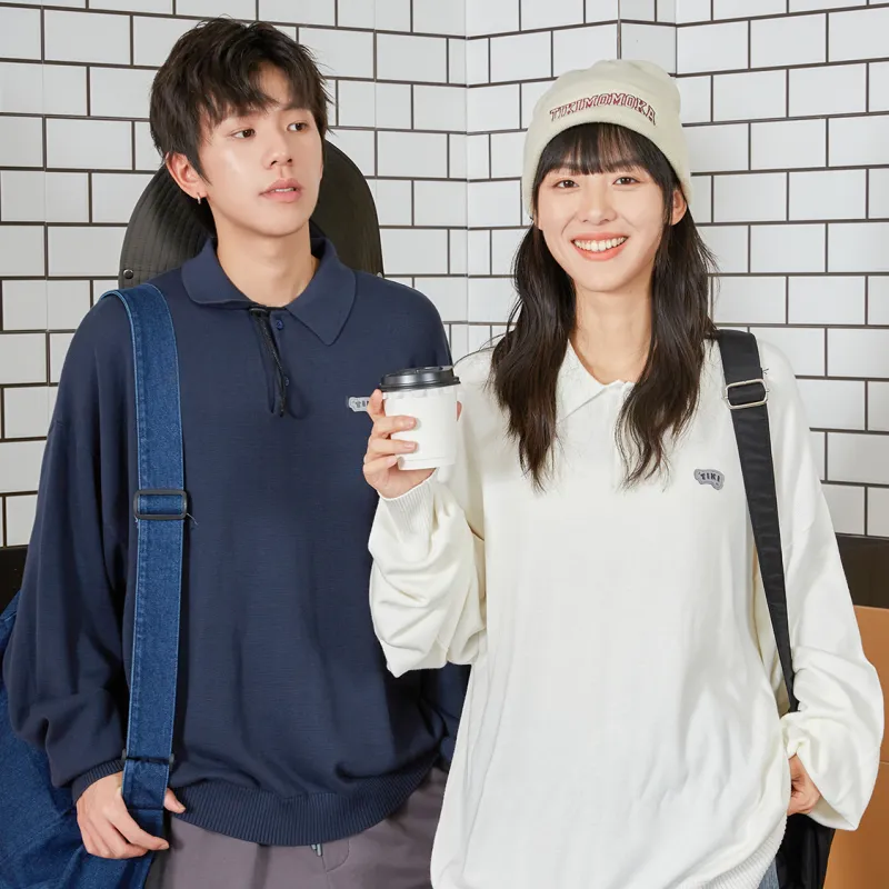 TIKIMOMOKA Japanese Tooling Couple Series Knitwear Unisex-3