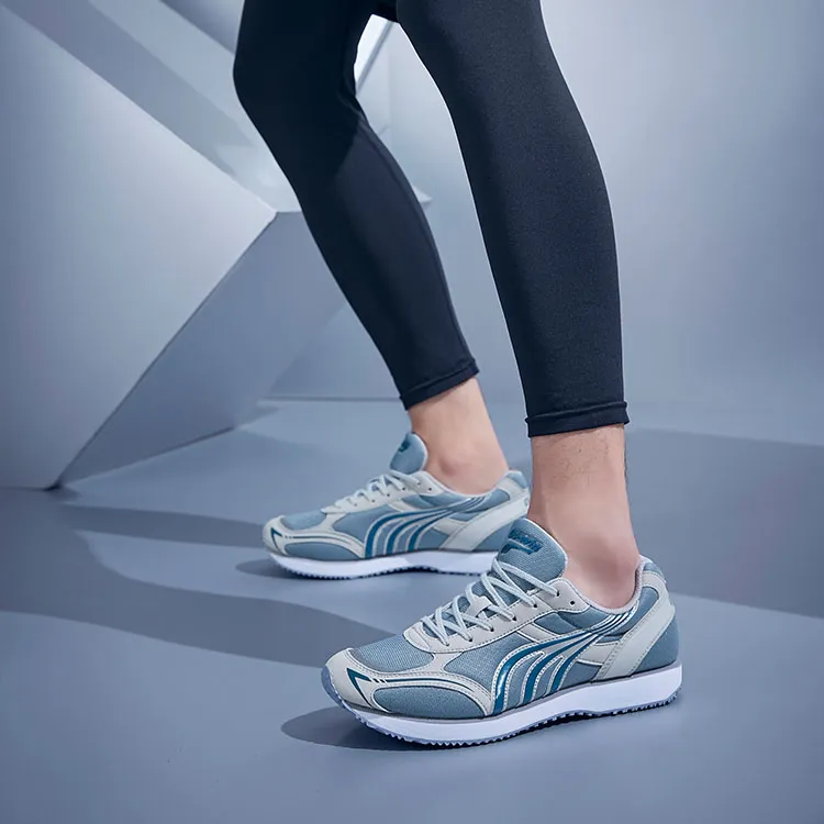 DO WIN Cushioned Slip Resistant Abrasion Resistant Breathable Low Top Running Shoes Unisex Greige-6