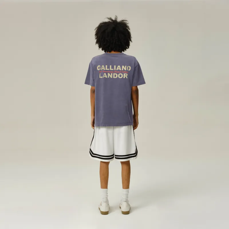 GALLIANO LANDOR T Shirt Unisex Taro Purple-2