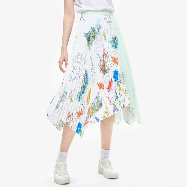 FILA Casual Long Skirts Women's All Over Print Color-4